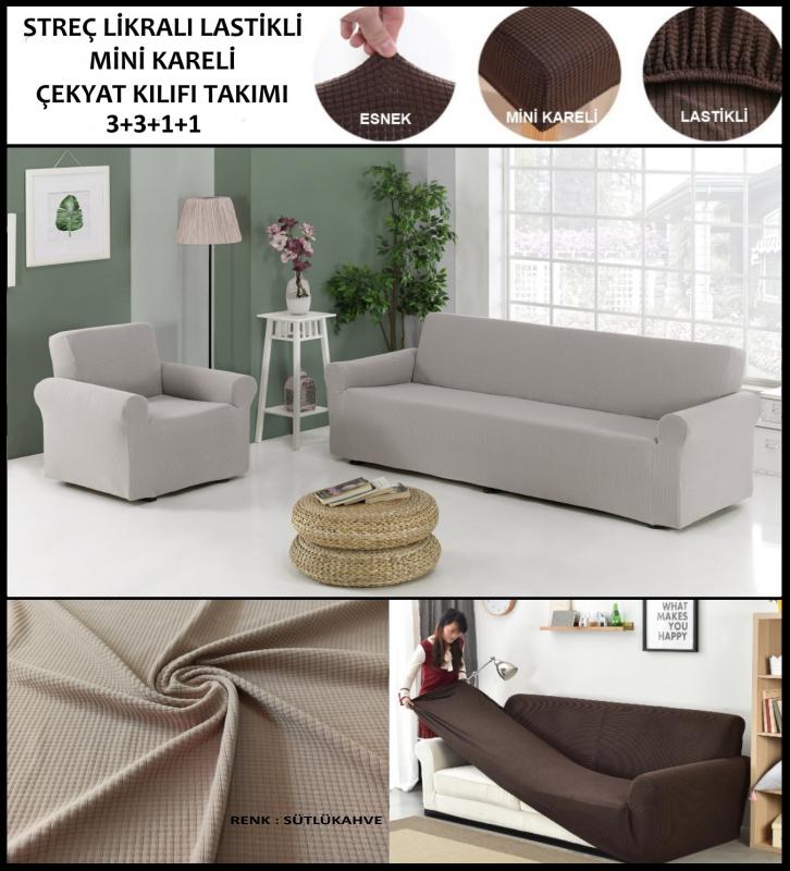 STREÇ%20LİKRALI%20LASTİKLİ%20MİNİ%20KARE%20ÇEKYAT%20ÖRTÜSÜ%20TAKIMI%20-%203+3+1+1%20MAKSİ%20ÇEKYAT%20TAKIMI%20İÇİN%20-%20SÜTLÜKAHVE