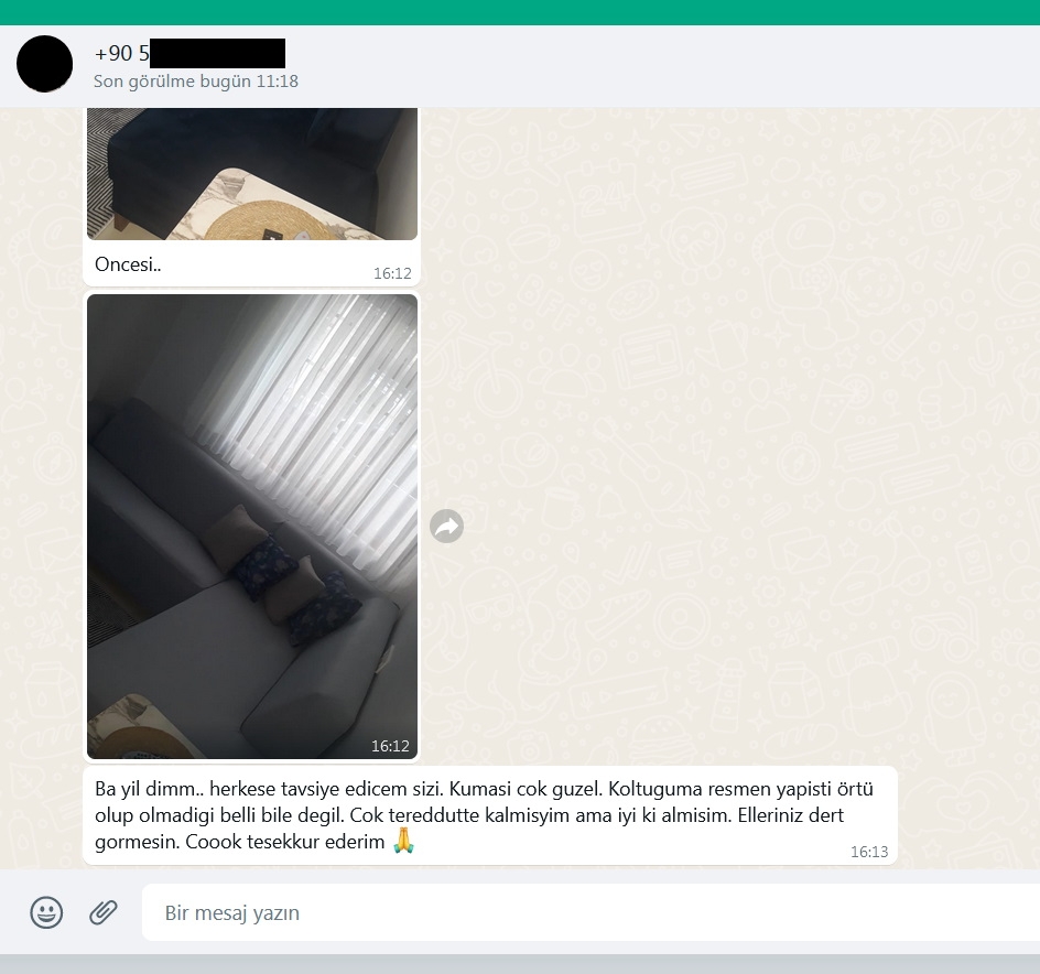 STREÇ LİKRALI LASTİKLİ KUMAŞTAN MÜŞTERİYE ÖZEL YAPILAN KOLTUK ÖRTÜSÜ - FİYAT SORUNUZ