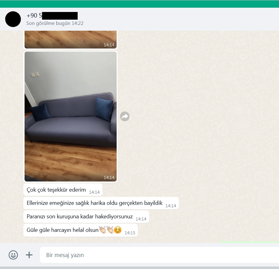 STREÇ LİKRALI LASTİKLİ KUMAŞTAN MÜŞTERİYE ÖZEL YAPILAN KOLTUK ÖRTÜSÜ - FİYAT SORUNUZ